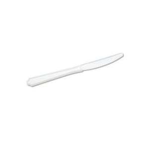 NSN0221316 Plastic Knife, Type III, Heat Tolerant, 100/PK, White (lci 
