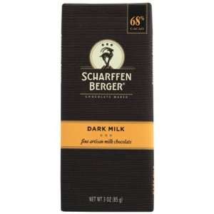 Scharffen Berger, Chocolate Bar Extra Dark Milk, 3 Ounce (12 Pack)