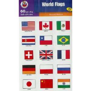  FRANK SCHAFFER PUBLICATIONS WORLD FLAGS REWARD STICKERS 