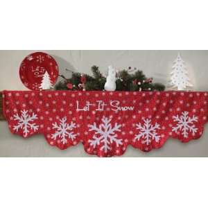  Let it Snow Mantle Scarf or Curtain