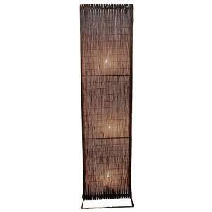  The Dakini Rattan Floor Lamp (Brown) (64H x 16W x 6D 