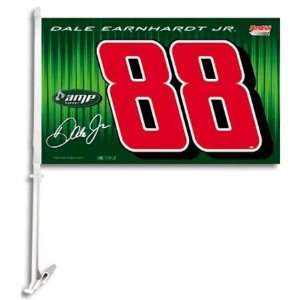  NASCAR Dale Jr. #88 Amp Car Flag with Wall Brackett 