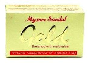 Mysore Sandal Gold Sandalwood & Almond Soap (Pack of 3)  