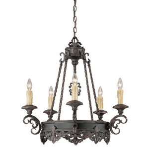 Savoy House 1 3020 5 25 5 Light Barista Chandelier, Slate