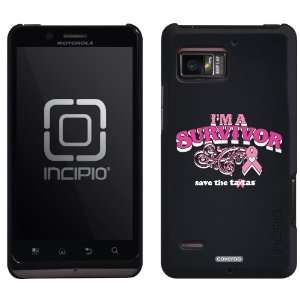  Save the Tatas   I Am a Survivor design on Motorola Droid 