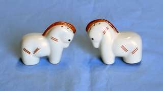 Vintage Painted Horse Salt and Pepper Shakers  