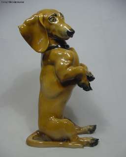 Large Rosenthal Seated Character Face Dachshund  