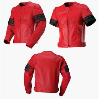  ICON PURSUIT PERFORATED LEATHER JACKET RED XL 28110011 CLOSEOUT no 