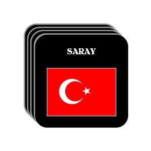  Turkey   SARAY Set of 4 Mini Mousepad Coasters 
