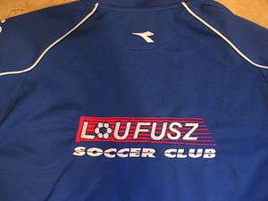   SOCCER jacket royal blue Lou Fusz Soccer Club Saint Louis mens M zip