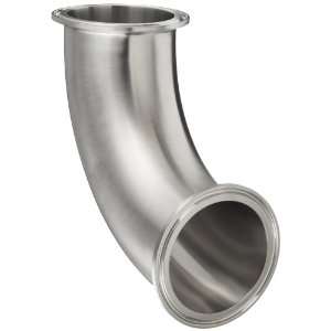 Parker Sanitary Tube Fitting, 316L Stainless Steel, 90 Degree Elbow 