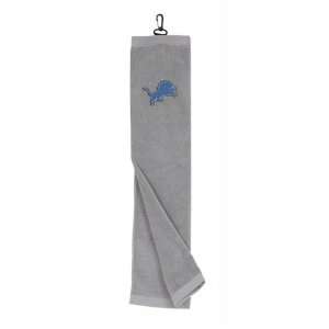 Detroit Lions NFL Embroidered Tri Fold Golf Towel (16x26 