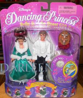 Disney Dancing Princess Belle & the Beast 6 doll set 074299178399 