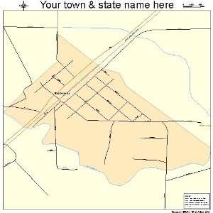  Street & Road Map of Wabbaseka, Arkansas AR   Printed 