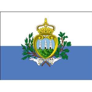  San Marino with Seal 3ft x 5ft Nylon Flag   Outdoor 