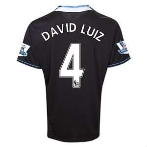  adidas Chelsea 11/12 DAVID LUIZ Away Soccer Jersey Sports 