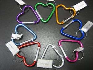 pc Heart Carabiner Key Chain / Size 2 1/8  2 1/4  