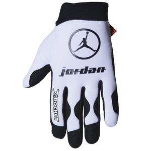  Jordan 2K7 Team Replica Crew Gloves   2X Large/White/Black 