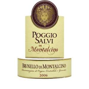  2006 Poggio Salvi Brunello di Montalcino 750ml Grocery 