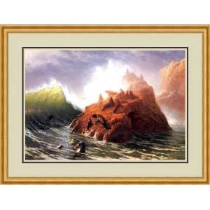  Seal Rock by Albert Bierstadt   Framed Artwork