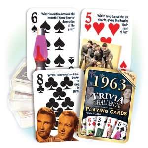  Flickback 1963 Trivia Playing Cards