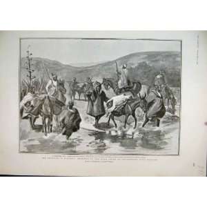 1903 Fighting Morocco Dead Battle Tangier Horses River  