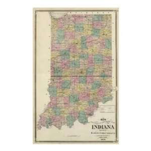  Alfred Theodore Andreas   New Sectional And Township Map 