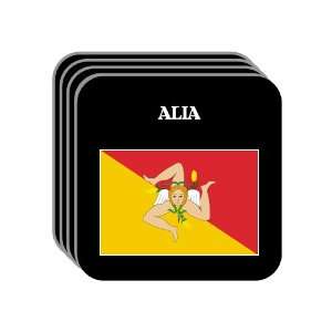   Region, Sicily (Sicilia)   ALIA Set of 4 Mini Mousepad Coasters