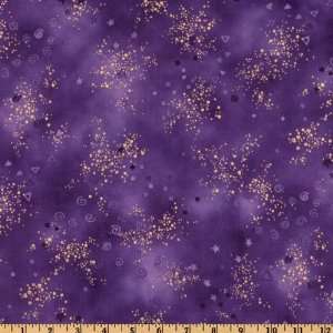  44 Wide Holiday Celebrations Stars & Swirls Purple 