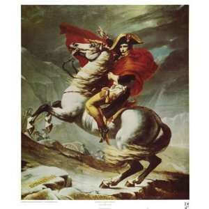  Bonaparte at Mont St. Bernard by Jacques Louis David 25x29 