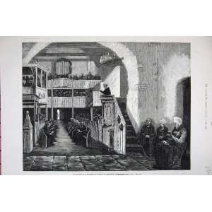  1881 Preaching Norwegian Church Rosendal Hardanger