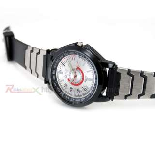 Man Lady Military Sport Army Rubber/Fabric Strap Watch  
