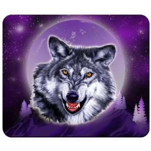  Moon Wolf Custom Mouse Pad from Redeye Laserworks 