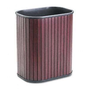  Advantus  Rectangular Hardwood Wastebaskets, 13 qt 