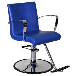 New Blue Salon Styling Chair with Round Base SC 58BLU  