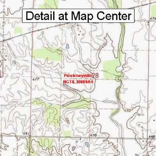  USGS Topographic Quadrangle Map   Pinckneyville, Illinois 