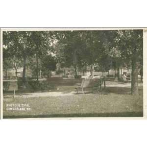  Reprint Cumberland, Maryland, ca. 1907  Riverside Park ca 