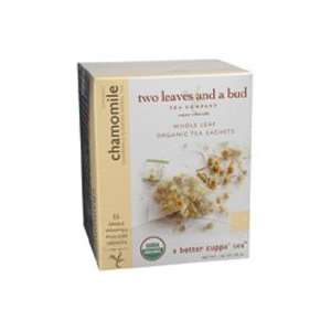 Two Leaves & A Bud, 100% Organic Chamomile Flowers Tea, 6/15 Bag 