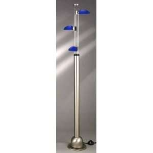 New Blue Steel Elevator Table/Desk Lamp 55H with Bulb 