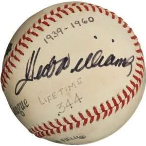  Ted Williams Stan Musial Career BA SIGNED AUTOGRAPHED 