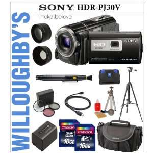  Sony HDR PJ30V High Definition Handycam Camcorder + Sony 