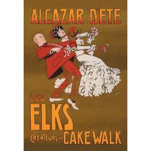   Les Elks Createurs du Cake Walk 12x18 Giclee on canvas