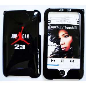   Ipod Touch 2nd Generation Jordan 23 Style Design Solid Black Case