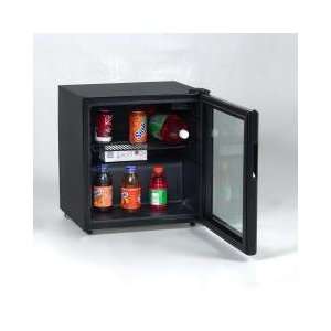   Avanti 1.7 cu.ft Refrigerator  Black with Glass Door