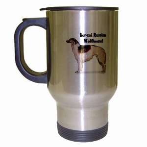  Borzoi Russian Wolfhound Travel Mug