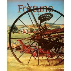  1943 Cover Fortune John Atherton WWII Farming Farm Tractor 