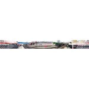  Panoramic Wall Decals   Brighouse Train Station Engl, (4 