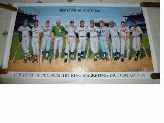 RON LEWIS 500 HOME RUN POSTER SIGNED BY RON LEWIS  