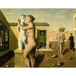  FRAMED oil paintings   Paul Delvaux   24 x 18 inches 