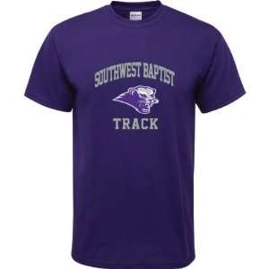 Southwest Baptist Bearcats Purple Youth Track Arch T Shirt  